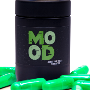 StarDust Mood Stress Relief Supplement in a bottle facing front