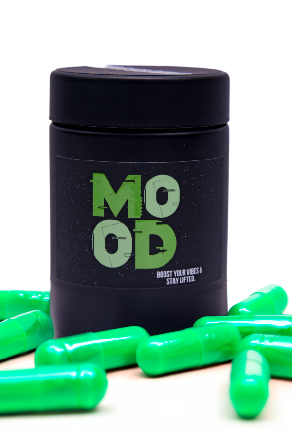 StarDust Mood Stress Relief Supplement in a bottle facing front